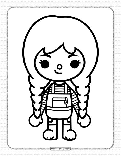 toca boca coloring pages|character toca boca coloring pages.